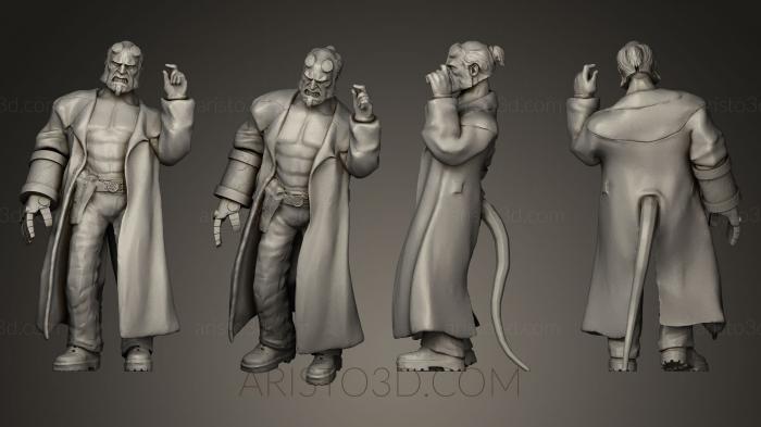 Figurines heroes, monsters and demons (STKM_0229) 3D model for CNC machine